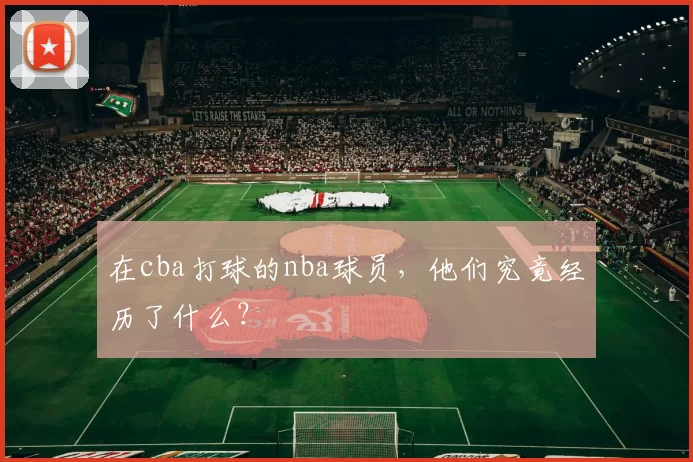 在cba打球的nba球员，他们究竟经历了什么？